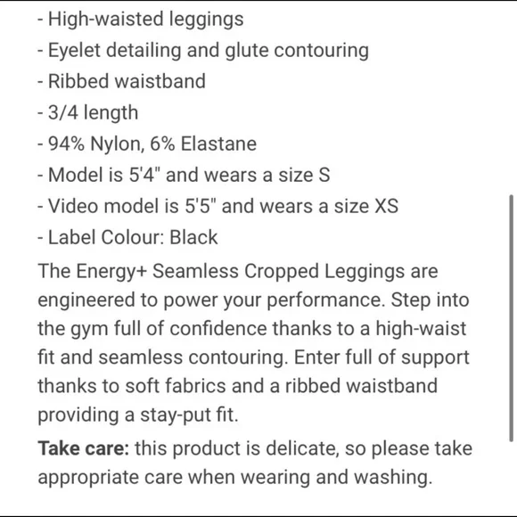 LIKE NEW Black gymshark leggings size XS - Picture 4 of 5